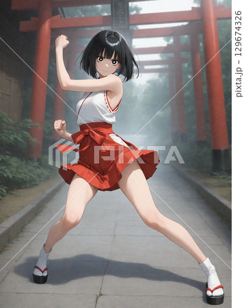 美少女巫女戦士 129674326