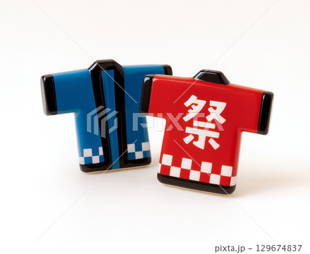 法被（はっぴ）　お祭りイメージ 129674837