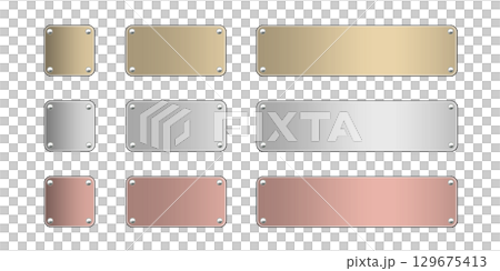 Metal Plate D1 3-Color Set 03 Metal Plate D1 3-Color Set 03 129675413