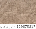 ジュート生地のテクスチャ 129675817
