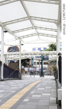 JR川越線、東武鉄道の川越駅東口 129675880