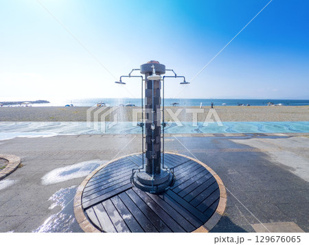 白谷海浜公園・白谷海水浴場　水シャワー　（愛知県田原市） 129676065