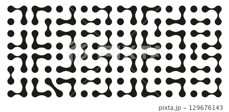 Abstract point movement connected round blobs transition metaballs. Abstract point movement connected round blobs transition metaballs. 129676143