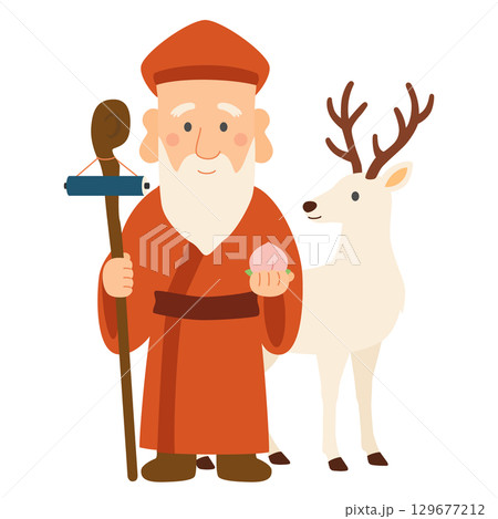 寿老人 七福神 寿老人 七福神 129677212