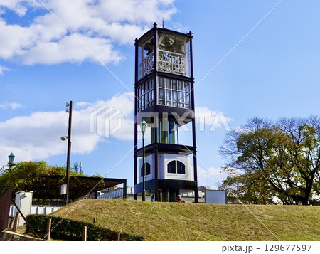 JR伊丹駅前 フランドルの鐘が見える風景　兵庫県伊丹市伊丹 129677597