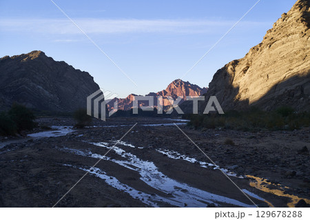 Sunrise at the Tianshan Mysterious Grand Canyon, Xinjiang, China Sunrise at the Tianshan Mysterious Grand Canyon, Xinjiang, China 129678288