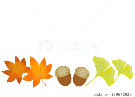 秋のイラスト 129678929