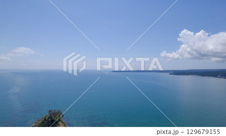 令和6年(2024年)能登半島地震で崩落変形した見附島/ドローン撮影・空撮 令和6年(2024年)能登半島地震で崩落変形した見附島/ドローン撮影・空撮 129679155