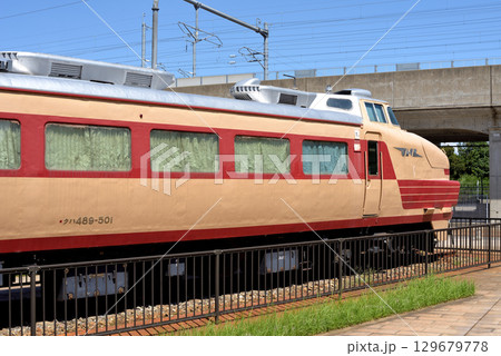 保存展示されるクハ489-501ボンネット車 129679778