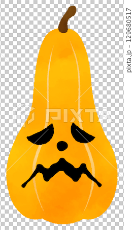 水彩で描いたハロウィンのかぼちゃ 水彩で描いたハロウィンのかぼちゃ 129680517