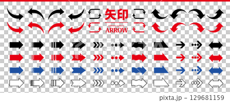 矢印アイコンセット｜Arrow Vector Pack for Design & 129681159