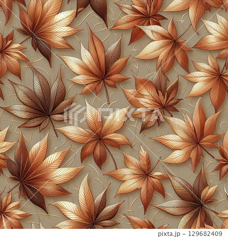 落ち葉のリズム感 129682409