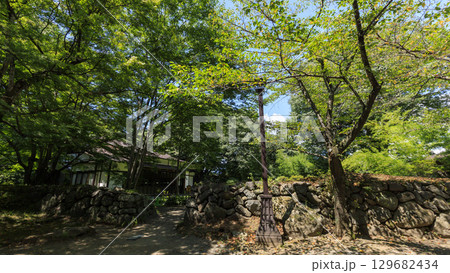 穴熊城といわれる懐古園(小諸城址)の夏 穴熊城といわれる懐古園(小諸城址)の夏 129682434