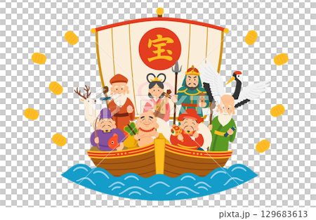 珍寶船上的七個幸運神 129683613