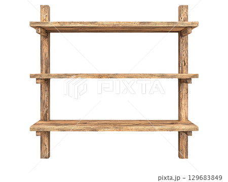 rustic wooden shelf with three spacious tiers, perfect for displaying items or decor. Ideal for home or office use, adding natural touch to any space rustic wooden shelf with three spacious tiers, perfect for displaying items or decor. Ideal for home or office use, adding natural touch to any space 129683849