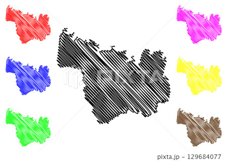 City of Wodonga (Commonwealth of Australia, Victoria state, Vic) map vector illustration, scribble sketch Wodonga City Council map City of Wodonga (Commonwealth of Australia, Victoria state, Vic) map vector illustration, scribble sketch Wodonga City Council map 129684077