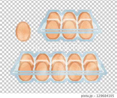 パック卵セット 赤玉 129684105