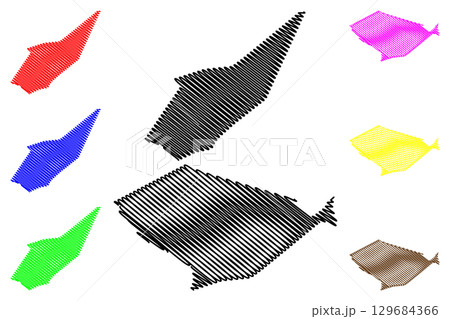 Valente and Retirolandia municipality (Bahia state, Municipalities of Brazil, Federative Republic of Brazil) map vector illustration, scribble sketch Valente, Retirolandia map 129684366