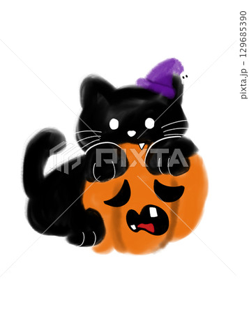 ハロウィン猫 ハロウィン猫 129685390