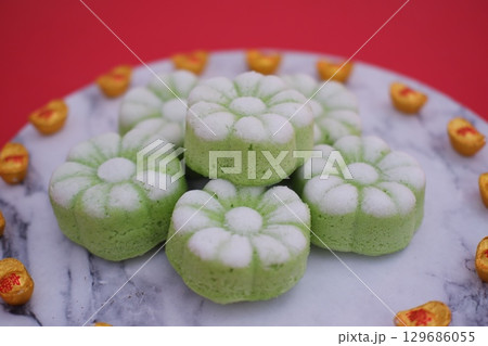 Traditional Indonesian Pandan Cake  129686055