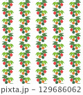 カラフルなオキナワスズメウリのシームレスパターン 129686062