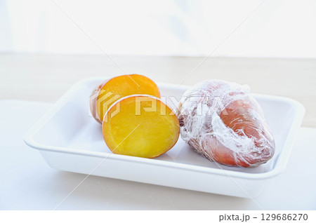 レンチンしたアンデス赤じゃがいも 129686270