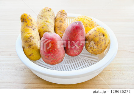 じゃがいも三種類 じゃがいも三種類 129686275