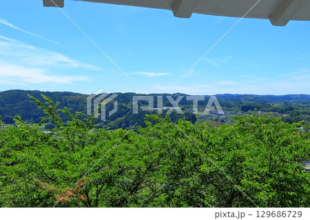 三戸城跡 城山公園から望む歴史と自然 《青森県》 三戸城跡 城山公園から望む歴史と自然 《青森県》 129686729