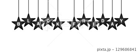 Black Friday Star Banner 129686841