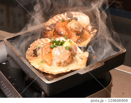 ホタテのバター焼き 129686909