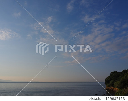 海の夕景 129687158