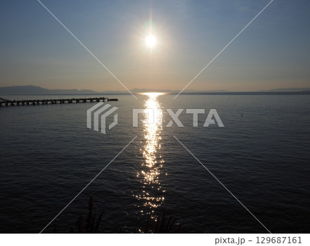 海の夕景 129687161