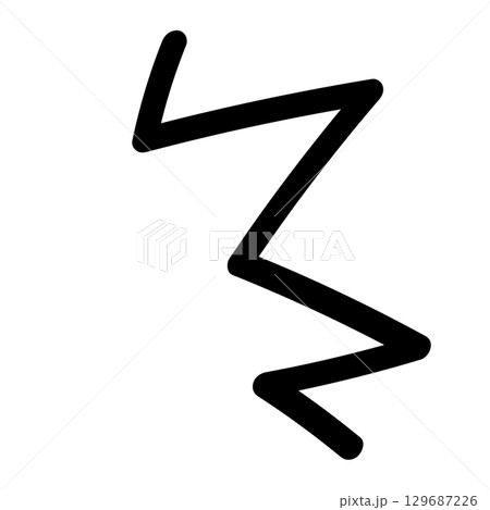 注目・気づき・強調・驚きの手描きアイコン。飾り、装飾。 129687226