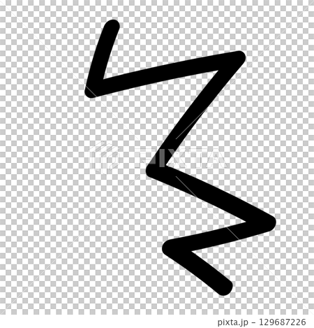 注目・気づき・強調・驚きの手描きアイコン。飾り、装飾。 129687226