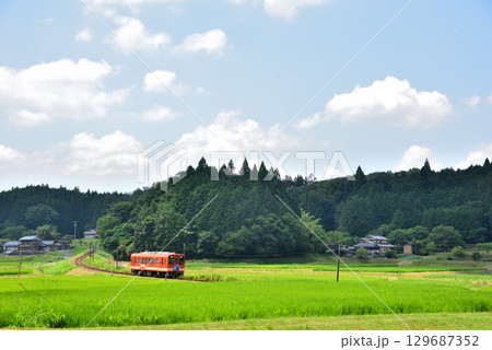 《岐阜県》恵那市　明知鉄道　山岡駅付近 129687352