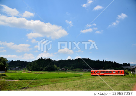 《岐阜県》恵那市 明知鉄道 山岡駅付近 《岐阜県》恵那市 明知鉄道 山岡駅付近 129687357