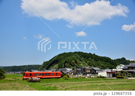 《岐阜県》恵那市 明知鉄道 山岡駅付近 《岐阜県》恵那市 明知鉄道 山岡駅付近 129687358