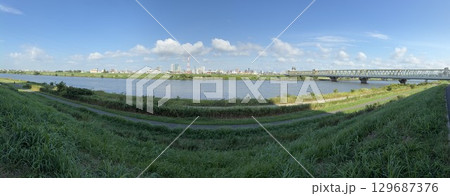 江戸川の風景 129687376