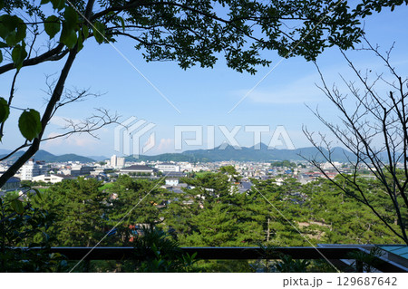 琴平の老舗旅館・琴平花壇の客室露天風呂と眺め(香川県) 琴平の老舗旅館・琴平花壇の客室露天風呂と眺め(香川県) 129687642