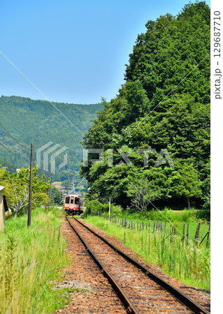 《岐阜県》恵那市　明知鉄道　野志駅付近 129687710