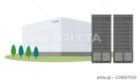 データセンターのイラスト 129687910