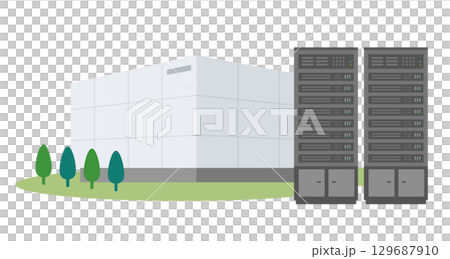 データセンターのイラスト 129687910