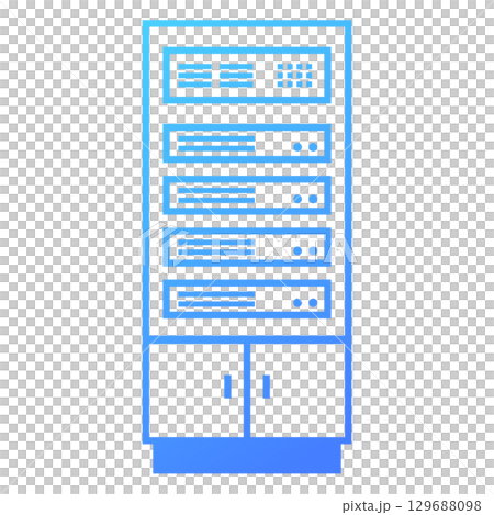 ラックサーバーのイラスト 129688098