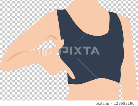 Illustration of a woman on a diet 129688196