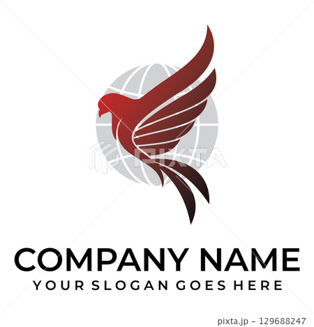 Phoenix Gradient Logo Design 129688247