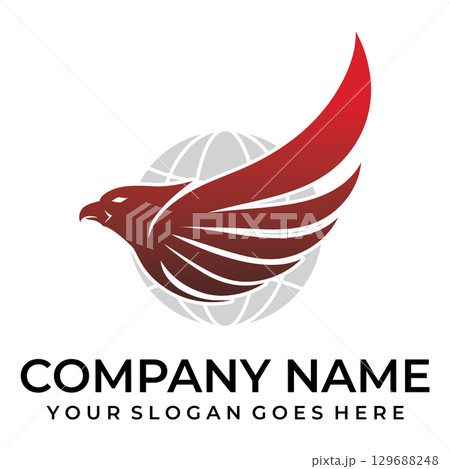 Phoenix Gradient Logo Design 129688248
