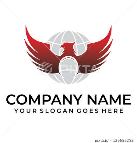 Phoenix Gradient Logo Design Phoenix Gradient Logo Design 129688252