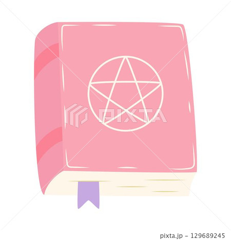 magic spell book isolated 129689245