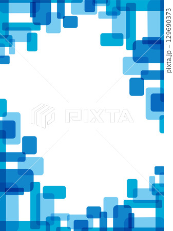 ビジネス資料やプレゼンに使える青の幾何学パターン背景 ビジネス資料やプレゼンに使える青の幾何学パターン背景 129690373
