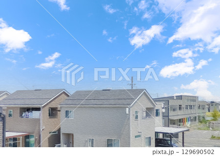 電柱の少ない住宅地 電柱の少ない住宅地 129690502